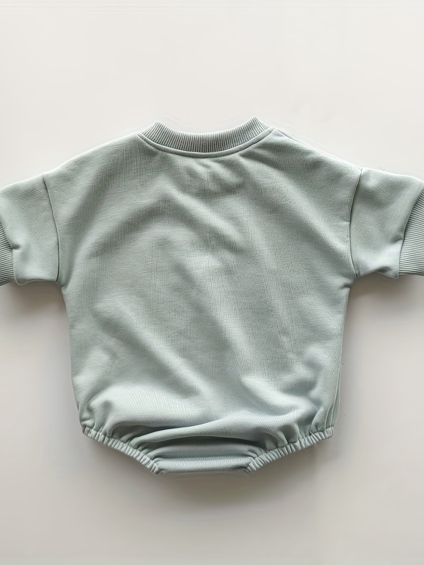 Baby Boys LITTLE LOVE Embroidery Onesie Short Sleeve Romper