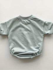 Baby Boys LITTLE LOVE Embroidery Onesie Short Sleeve Romper