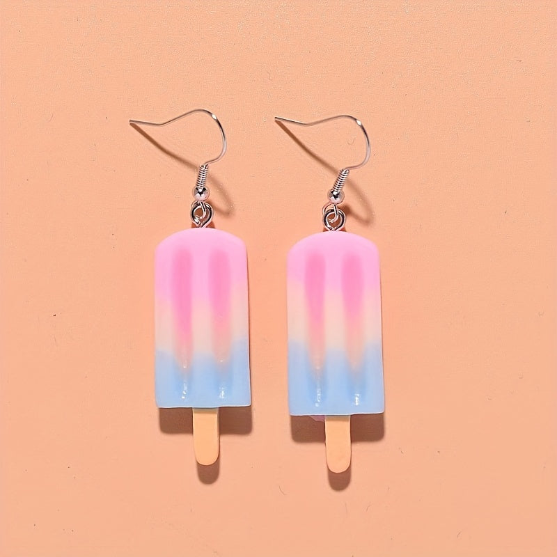Ice Cream Block Earrings for Girls
