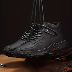 Men's Vintage Style Lace up Boots Casual Walking Shoes