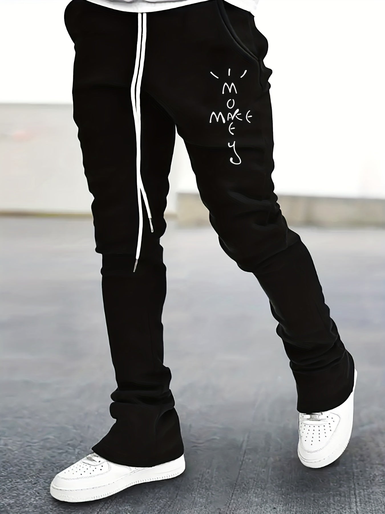 Men's Comfy Flared Trousers Casual Stretch Hip Hop Joggers