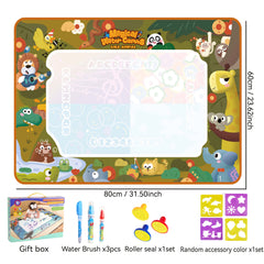 Magic Water Canvas Drawing Mat - Fun Animal Theme - Parent Child Interactive Toy