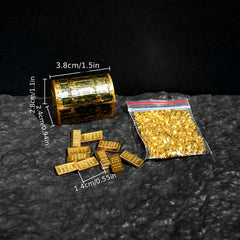 Golden Bar Treasure Box Dollhouse Accessories