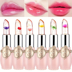 Dried Flower Jelly Lipstick Natural Fruit Flavor Long Lasting Lip Gloss