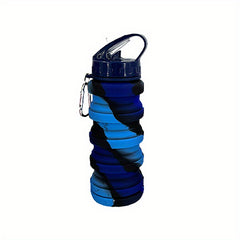 Portable Camo Water Cup Silicone Telescopic Sports Bottle
