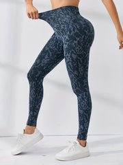 Leopard Print Yoga Leggings Stretch Workout Pants
