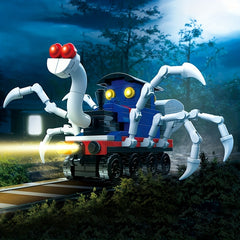Horror Game Red Spider Little Train Puzzle Building Block Toy Halloween Gift