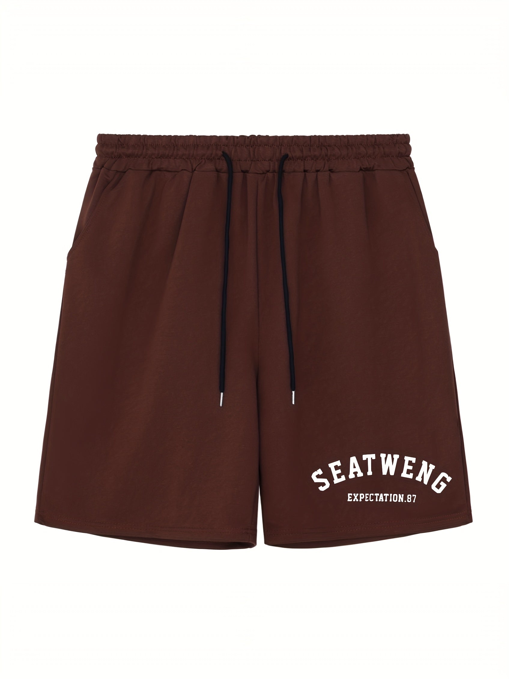 SEATWENG Men's Athletic Print Shorts for Cycling Fitness Gym - Summer Shorts