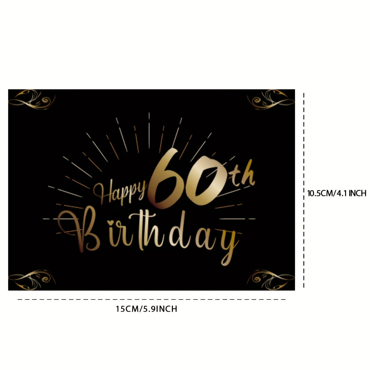 2pcs 60th Birthday Bottle Labels For Champagne & Wine Bottles