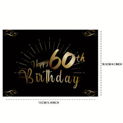 2pcs 60th Birthday Bottle Labels For Champagne & Wine Bottles