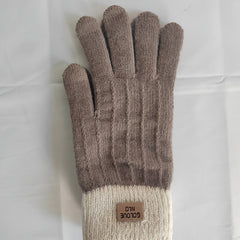 Stretch Knitted Full Finger Touch Screen Gloves