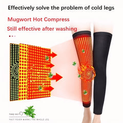 Warm Winter Knee Pads for Men and Women - Thick Thermal Leggings