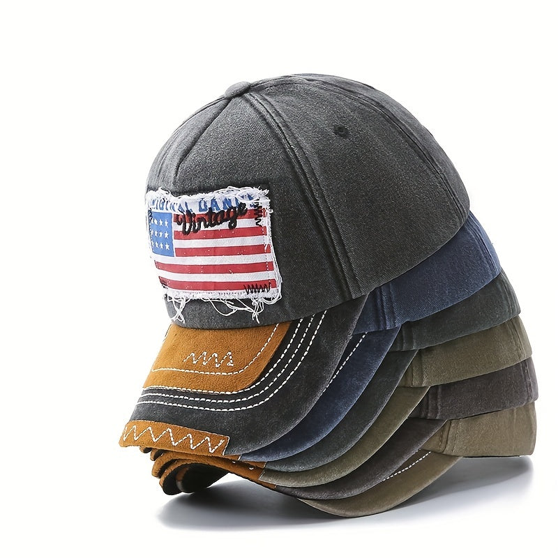 US Flag Baseball Cap Sun Hat Duck Tongue Cap