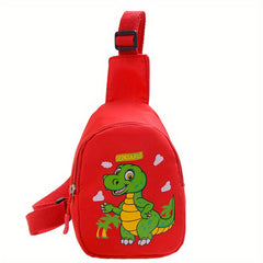 Kid's Dino Sling Bag Shoulder Mini Chest Bag for Travel
