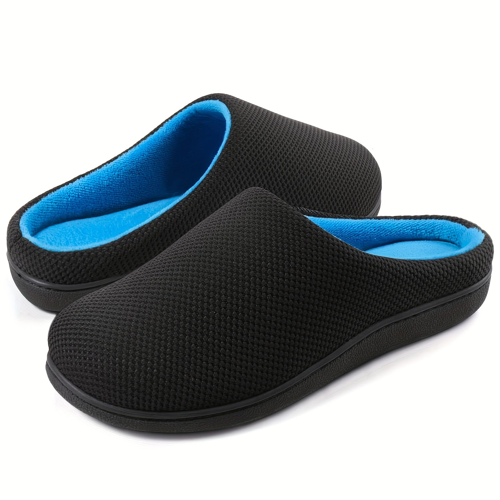 Men's Plush Slip On Slides Cozy House Slippers