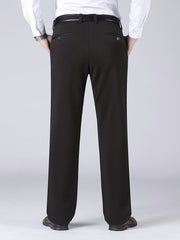 Men's Classic Solid Dress Pants for Business - Spring Summer