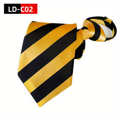 Easy Pull Lazy Tie Convenient Tie Polyester Men's Zip