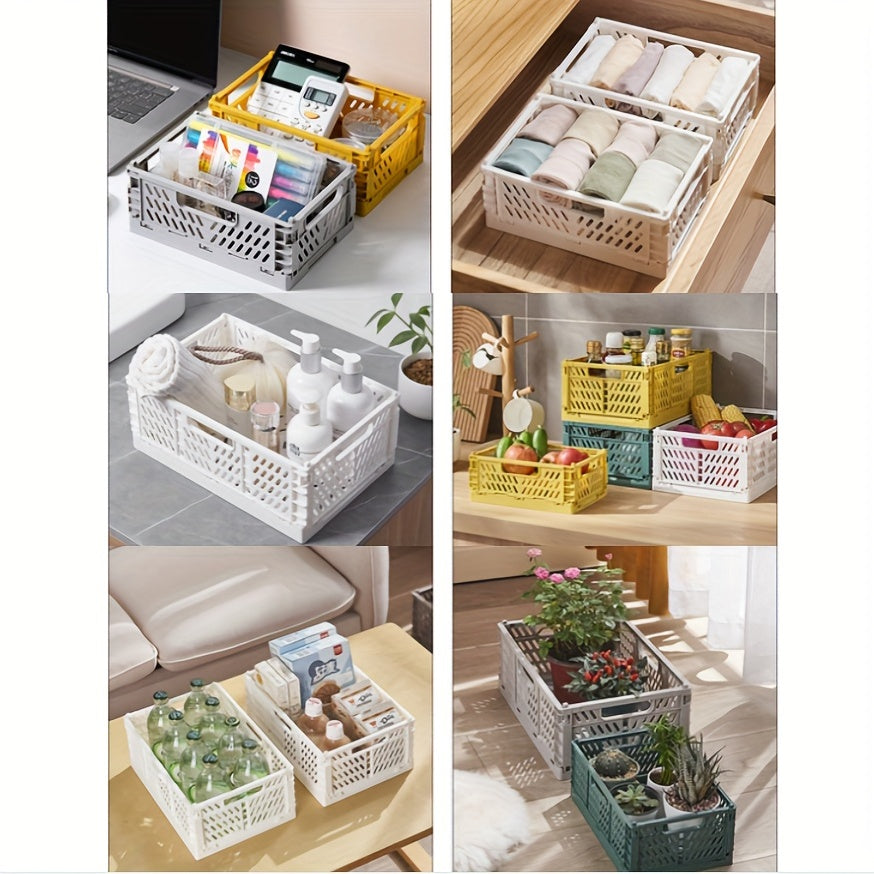 Foldable Multifunctional Storage Box for Office Kitchen Sundries