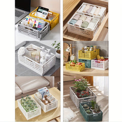 Foldable Multifunctional Storage Box for Office Kitchen Sundries