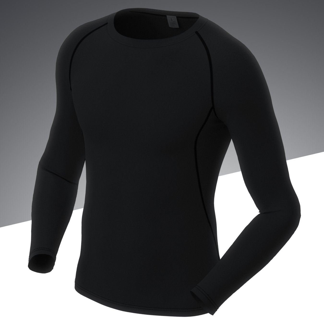 Men's Fitness Long Sleeve T-shirt High Elastic Quick Dry