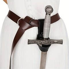 Medieval Leather Gear Sword Belt Combat Knight PU Leather Cosplay Sword Belt