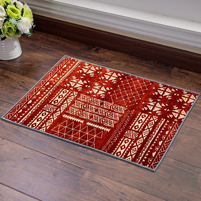 Geometric Pattern Loop Pile Fabric Rug - Various Sizes Available