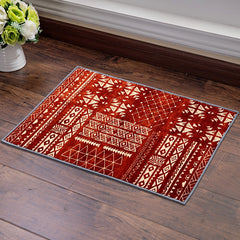 Geometric Pattern Loop Pile Fabric Rug - Various Sizes Available