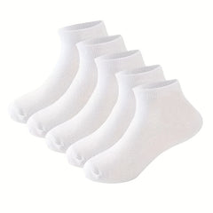 10 Pairs Kids Cotton Ankle Socks for Spring/Autumn Boys Girls 3-15 Years