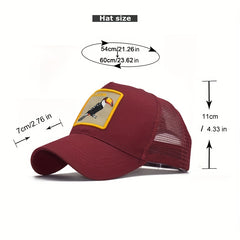 Adjustable Animal Embroidery Baseball Cap for Outdoor Sport