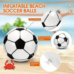 Inflatable Beach Ball 24 89 Cm Football Summer Beach Swimming