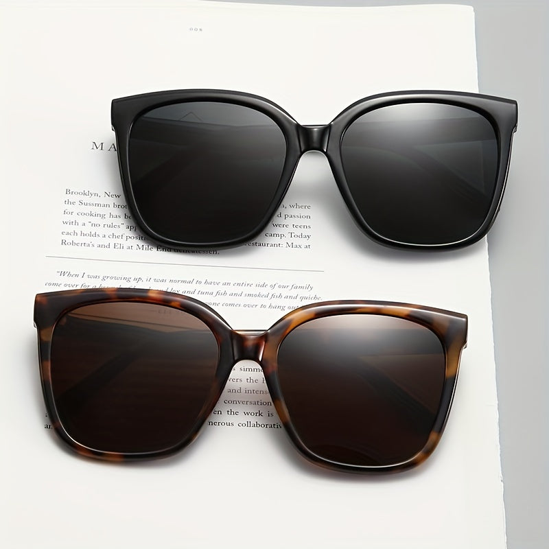 Cat's Eye Big Frame Glasses Men's Sunshade Sunglasses