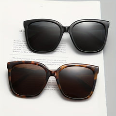 Cat's Eye Big Frame Glasses Men's Sunshade Sunglasses
