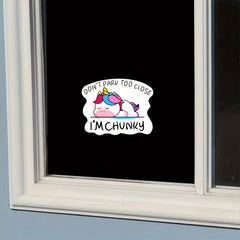4pcs Chunky Stickers for Car Laptop Truck Window Bumper Decorative Decals