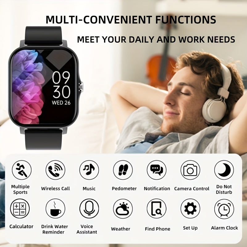 4 Touchscreen Smartwatch with Wireless Call Multiple Sports Modes