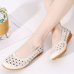 Women's Hollow Out Flat Shoes Slip-On Loafers Outdoor Flats
