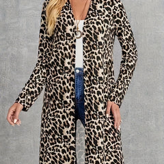 Leopard Print Long Sleeve Cardigan