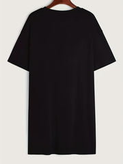Halloween Grim Reaper Print Tee Dress