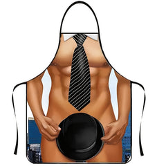 Funny Waterproof Kitchen Apron for Cleaning and Overalls