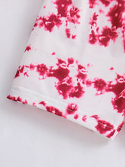 Summer Tie Dye Sunglasses Girl Print 2PCS Outfits