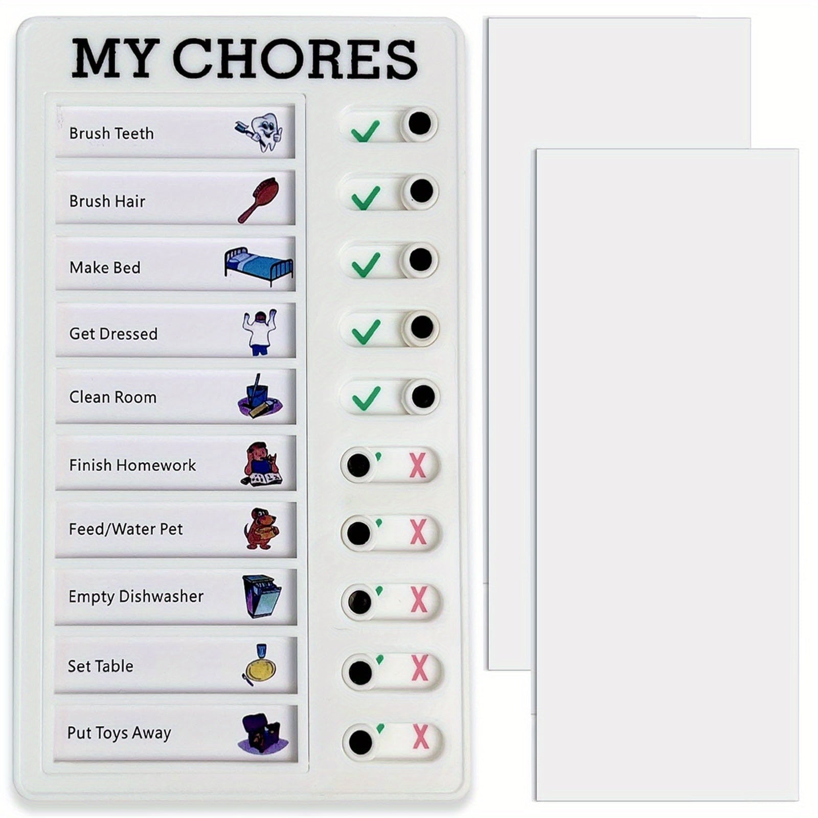 Chore Table Memo List Board Daily To Do List Plan Checklist Adult Chore Table