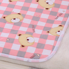 Soft Waterproof Baby Diaper Pad Cartoon Printed Bed Care Mat