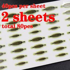 80pcs Realistic Gammarus Shrimp Back Lures in 4 Colors