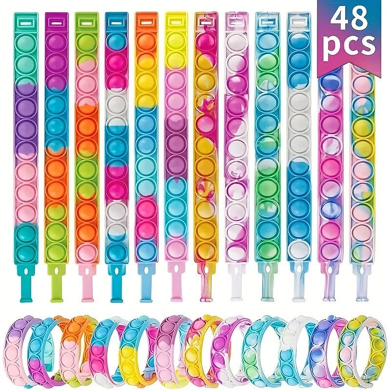 Fidget Toys Pop Bracelet Stress Relief Packs Sensory Squishy Wristband