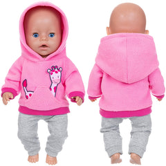 Doll Clothes for 17 Inch Dolls - Jumpsuit Integrated with Dolls