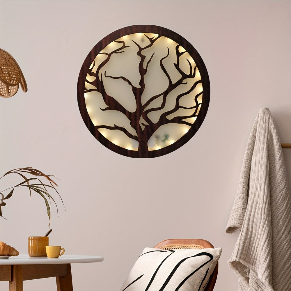 Retro Wooden LED Light Decoration Board