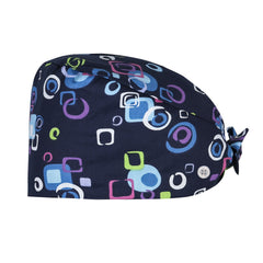 Cartoon Print Cotton Work Cap Nurse Cap Scrub Cap Unisex Working Hat