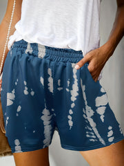 Tie Dye Elastic Waist Shorts Casual Comfy Summer Shorts