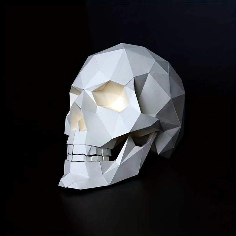 3D Skeleton Head Paper Model Medical Office Decoration