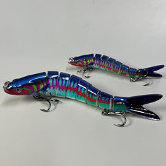Colorful 8 Segment Bionic Wobbler Fishing Lure Hard Bait 11g 26g