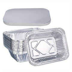 Aluminum Foil Pans with Clear Lids, 5.58 KG, 50 Sets